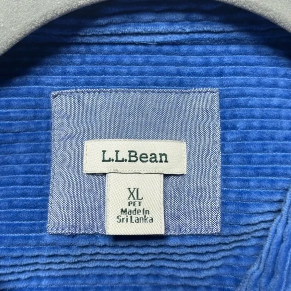 LL Bean Jacket Womens Extra Large Corduroy Button Up Shacket Soft Cozy Outdoors - Picture 3 of 7